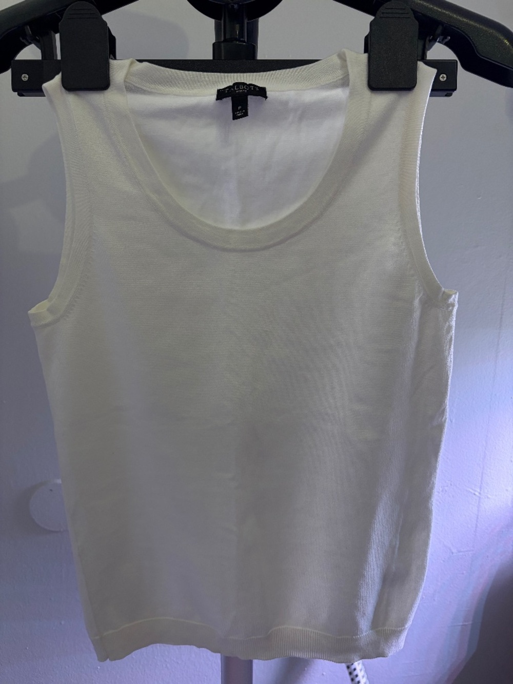 Women's Talbots Petite White Tank Top